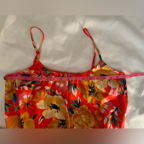 FINAL SALE!! NWT Sam Edelman Hibiscus Floral Trapeze Maxi Dress, Small! - Picture 9 of 10